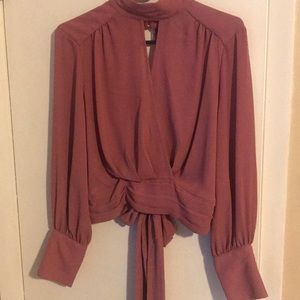 Gabrielle Union Mauve blouse